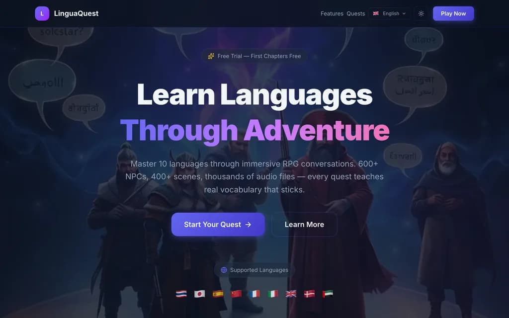 LinguaQuest preview