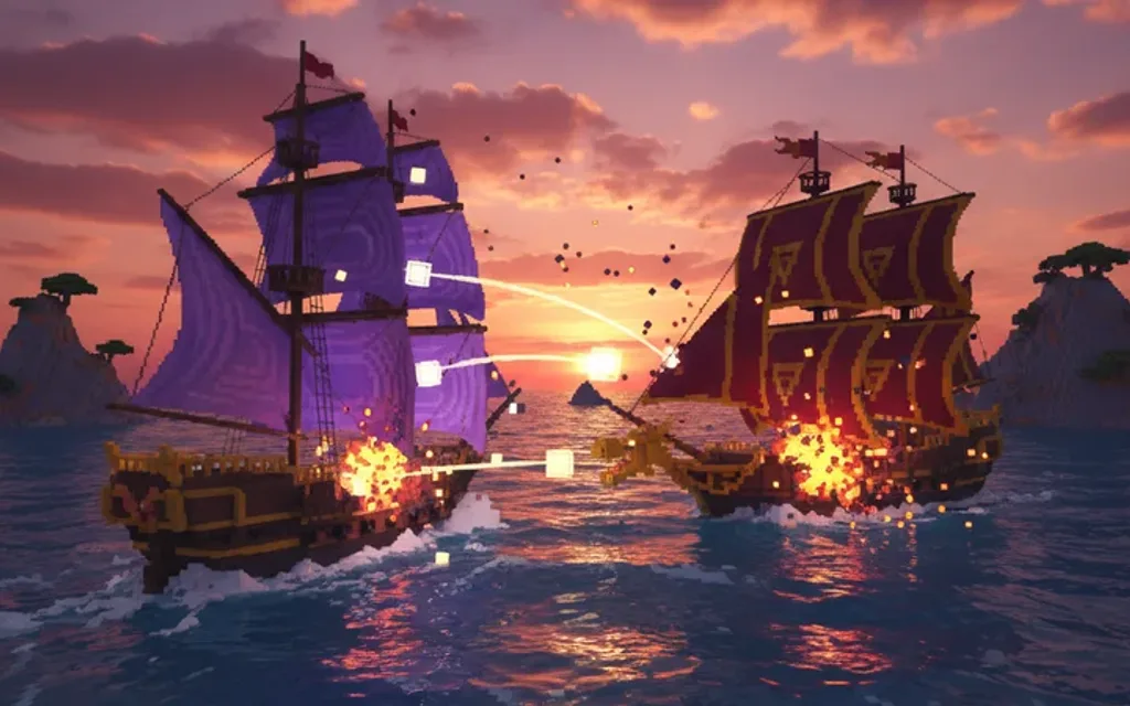 A ship under sail on open water