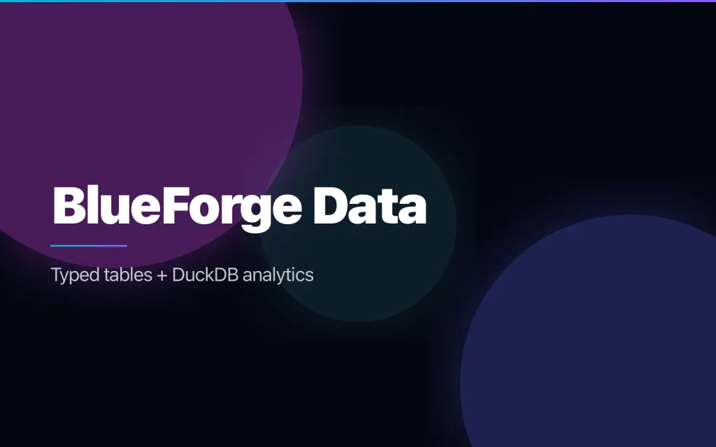 BlueForge Data preview