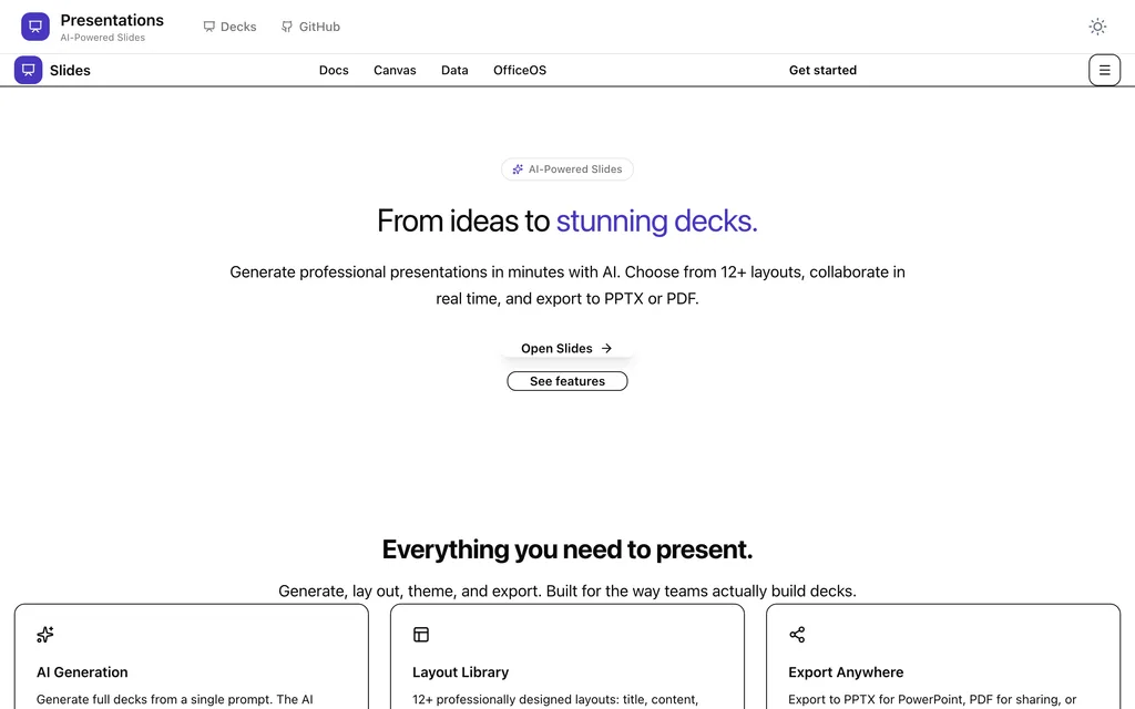 BlueForge Slides screenshot 1
