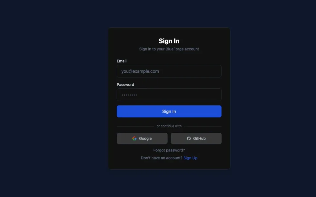 Mission Control sign-in card with the login form and SSO options