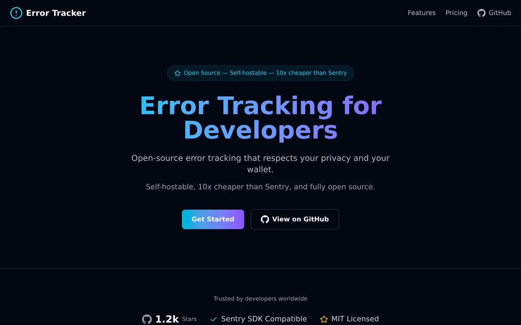 forge-error-tracker home page