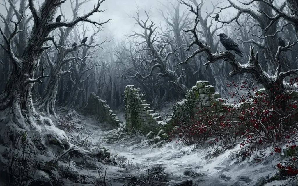 A gothic keep under a bruised sky