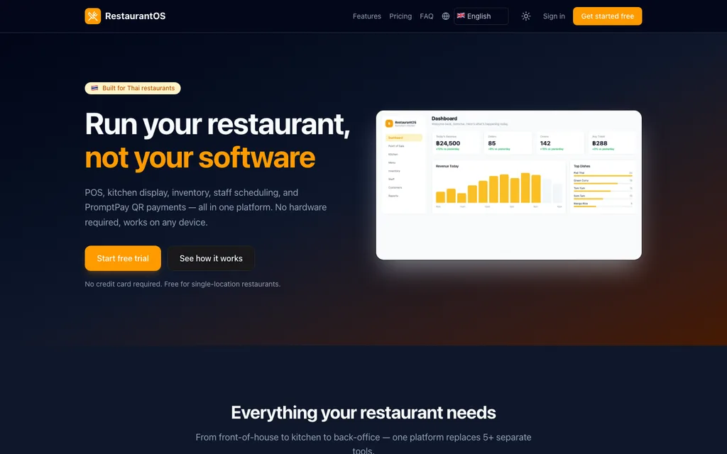 RestaurantOS screenshot 1