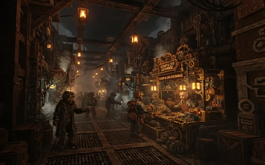 An underground salvage town