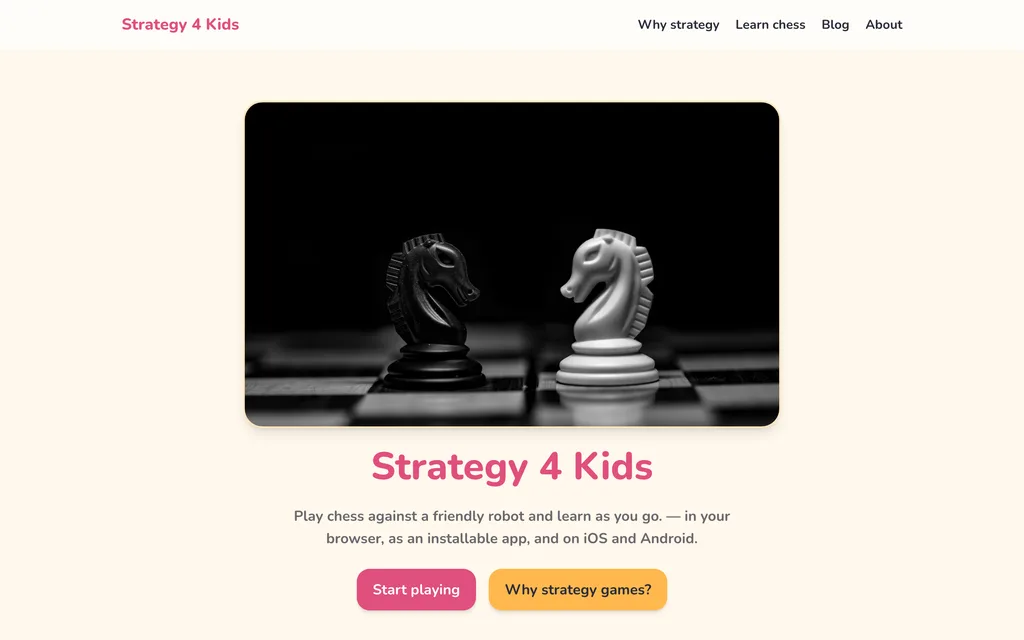 strategy-4-kids home page