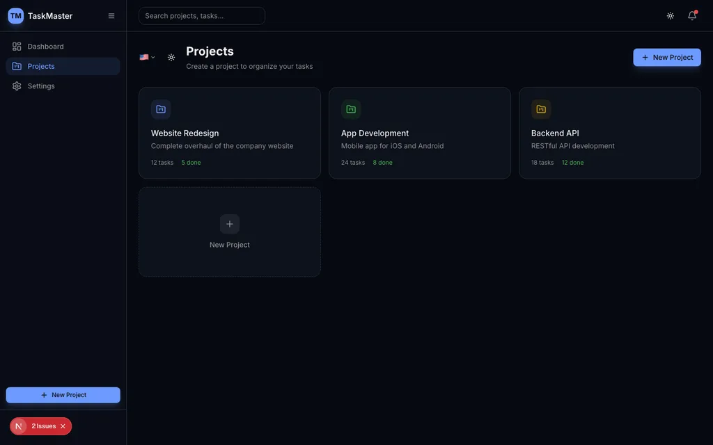Kanban boards with drag-and-drop